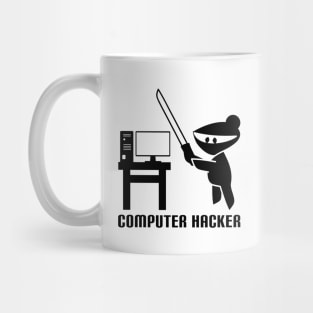 Computer Hacker Ninja Style Mug